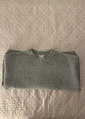 H&M Gri Örgü Kazak - Görsel 3