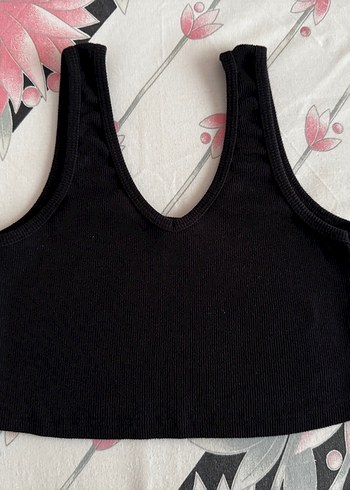 Trendyol & Milla Kadın Siyah Basic Crop Top