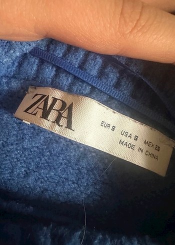 Zara Mavi Kazak - Görsel 4