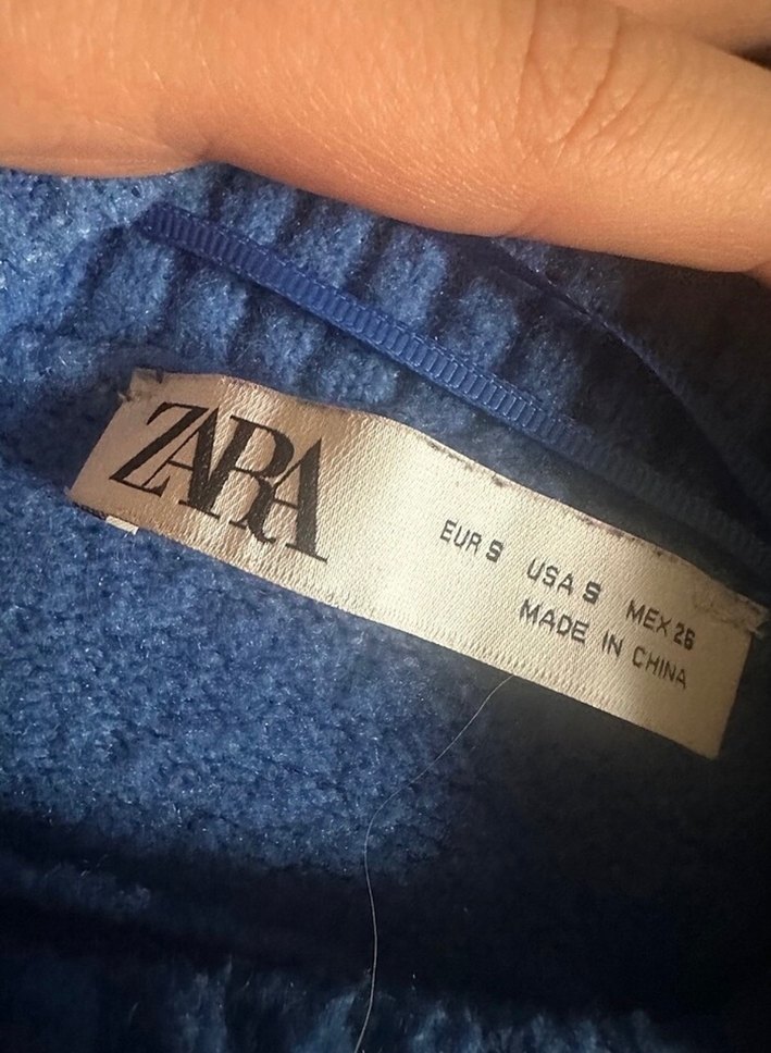 Zara Mavi Kazak - Görsel 4