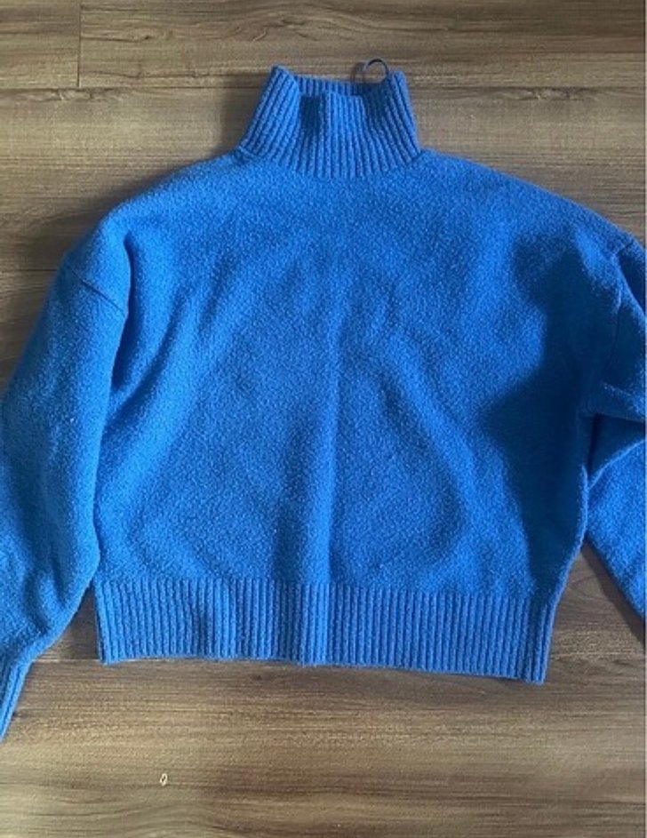 Zara Mavi Kazak - Görsel 2