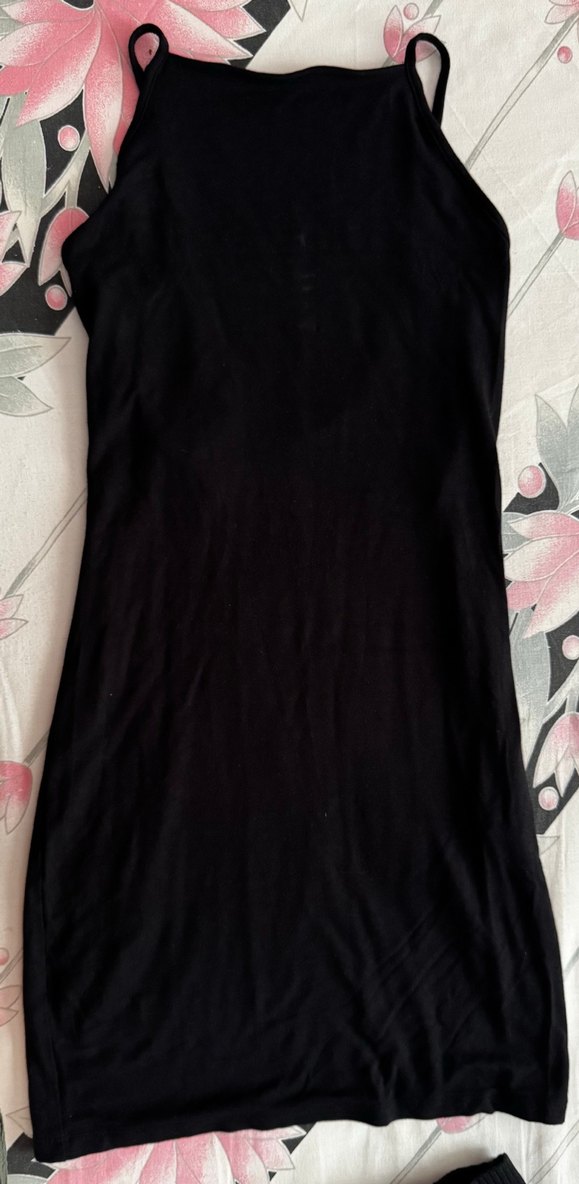 Bershka Halter Yaka Sırt dekolteli elbise - Görsel 2