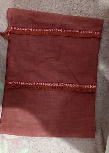 Kiremit / Gül Kurusu Şal  Temiz Kullanım - Görsel 2