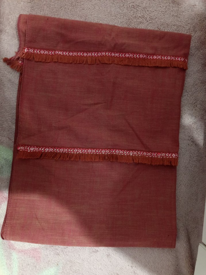 Kiremit / Gül Kurusu Şal  Temiz Kullanım - Görsel 2