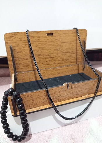 Siyah Kolye Bileklik Hediye - Görsel 3