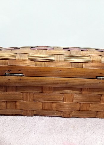 Dekoratif Sandık  Örgü Desenli  26x11 cm - Görsel 3