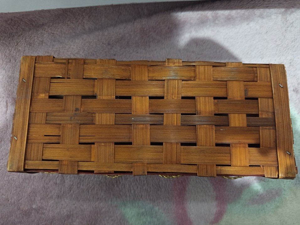 Dekoratif Sandık  Örgü Desenli  26x11 cm - Görsel 4