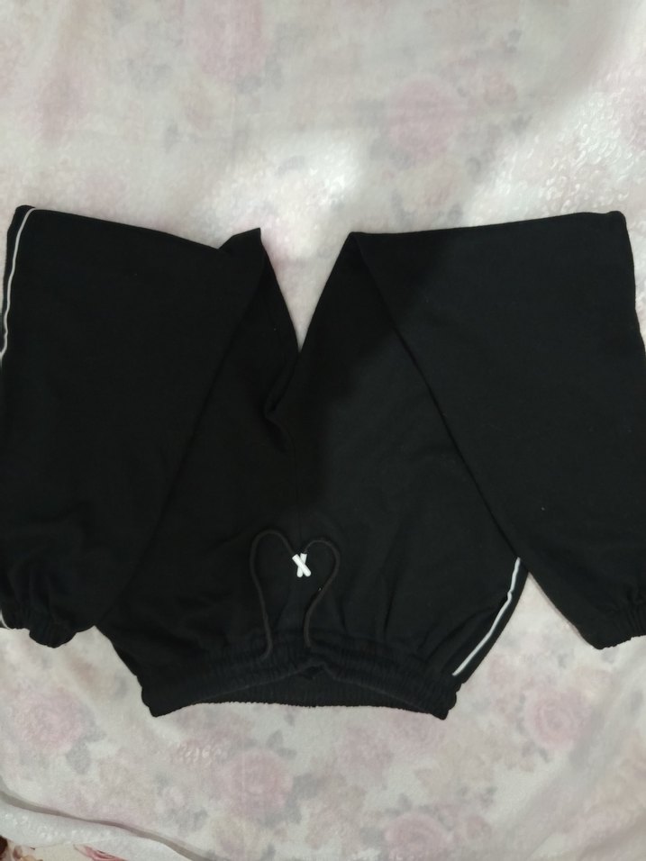 Siyah Rahat Kesim Kadın Eşofman Altı - Görsel 2