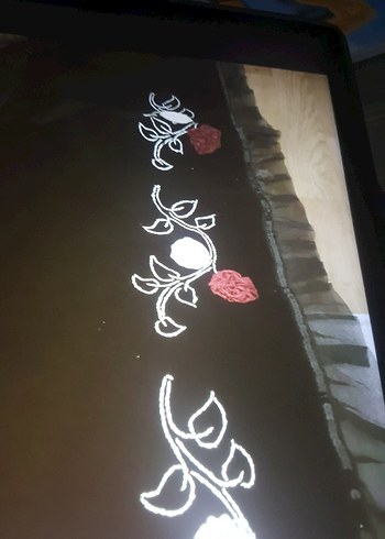 Siyah Gotik Desenli seccade - Görsel 2