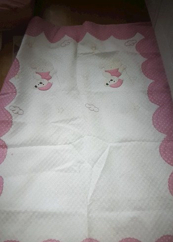 Pembe Nakışlı Pastel cocuk yataörtüsü - Görsel 3