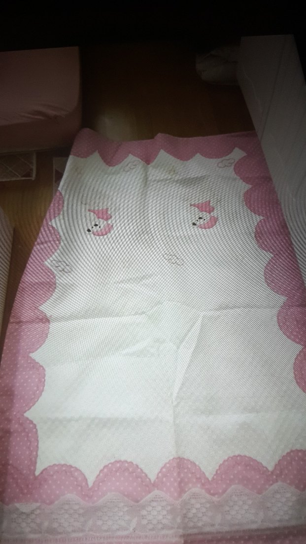 Pembe Nakışlı Pastel cocuk yataörtüsü - Görsel 2