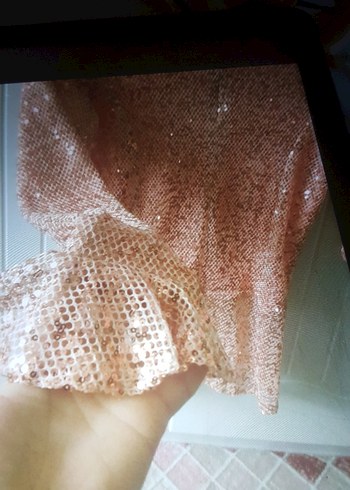 Pembe Örme Midi Elbise, Uzun Kollu, Dar Kesim - Görsel 6