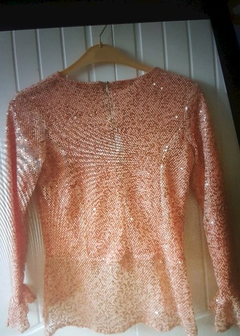 Pembe Örme Midi Elbise, Uzun Kollu, Dar Kesim - Görsel 2