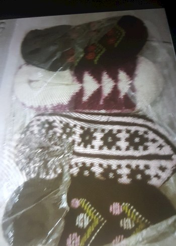 Bordo Nakışlı patik - Görsel 3