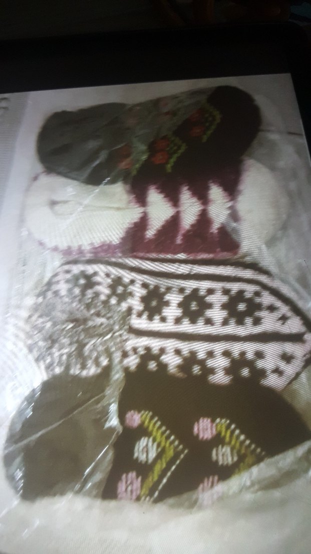 Bordo Nakışlı patik - Görsel 3