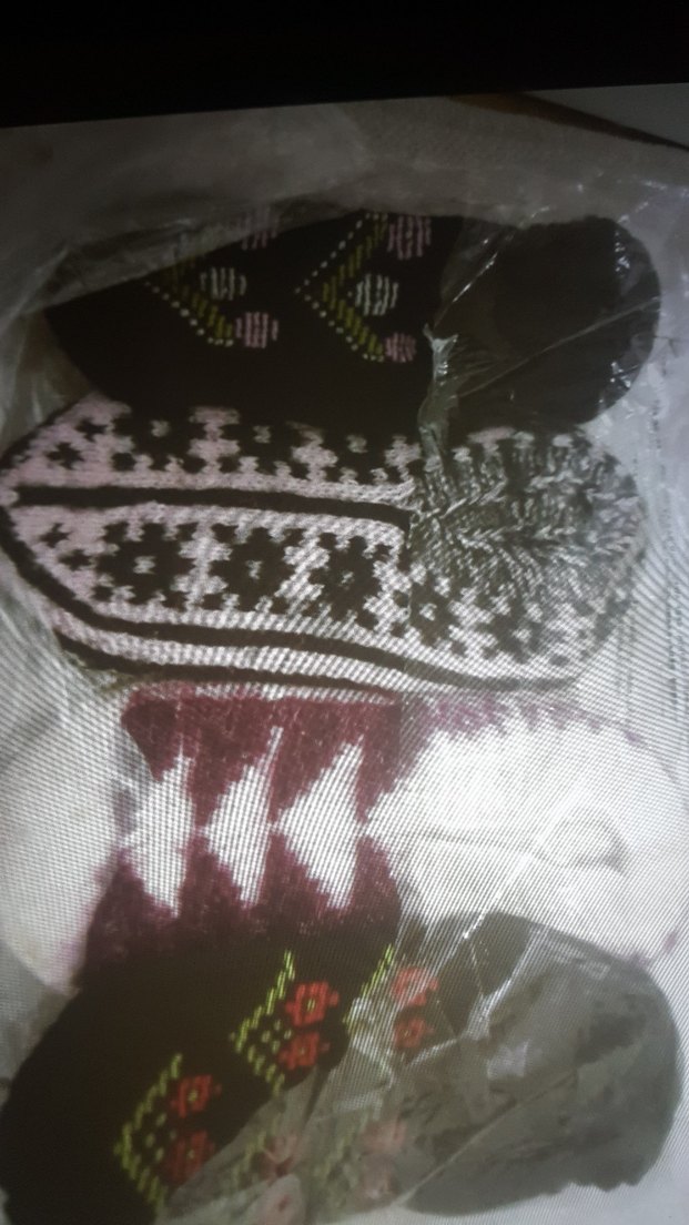 Bordo Nakışlı patik - Görsel 2