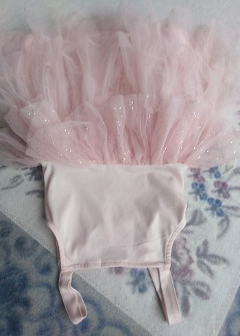 Pembe Kız Çocuk Fırfırlı Elbise - Görsel 5