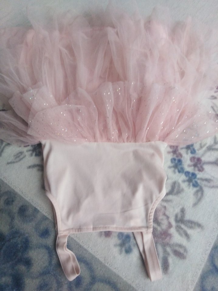 Pembe Kız Çocuk Fırfırlı Elbise - Görsel 5