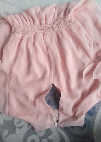 Pembe Kız Çocuk Keten Elbise - Görsel 7