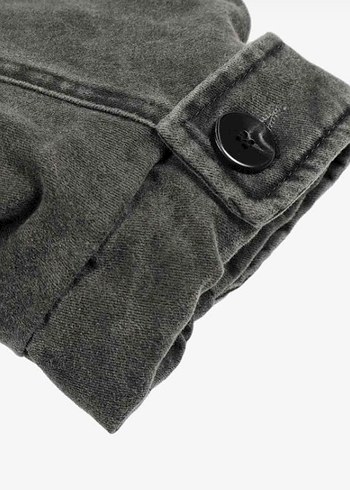 Gri Yumuşak Kürklü Erkek Ceket - Görsel 12