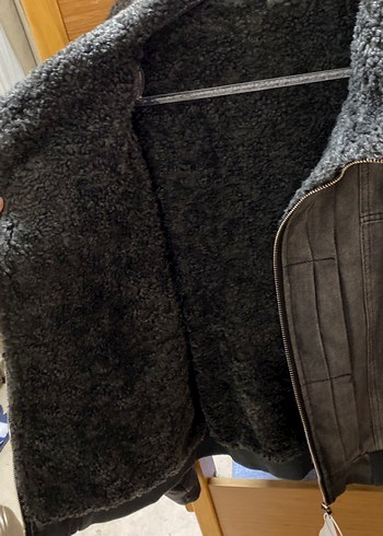 Gri Yumuşak Kürklü Erkek Ceket - Görsel 4