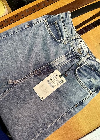 Zara Yırtmaçlı Kadın Kot Pantolon - Görsel 2