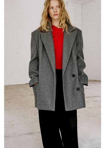 Etiketli Pull&bear kaban - Görsel 3