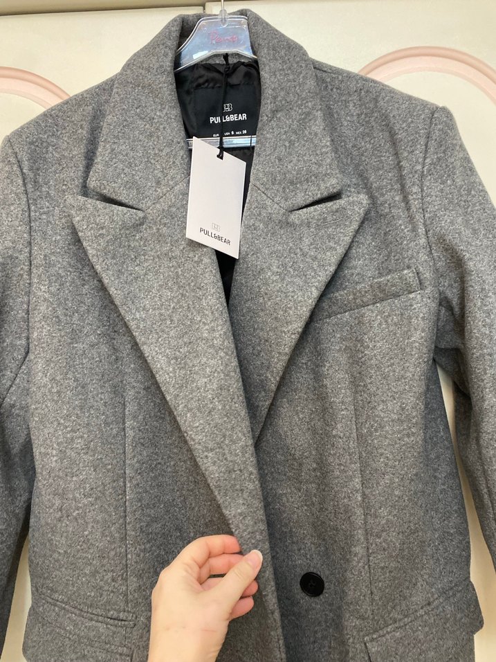 Etiketli Pull&bear kaban - Görsel 5