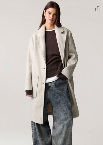 Etiketli Pull&bear Kaban - Görsel 4