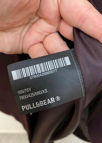 Etiketli Pull&bear Bordo Kaban - Görsel 3