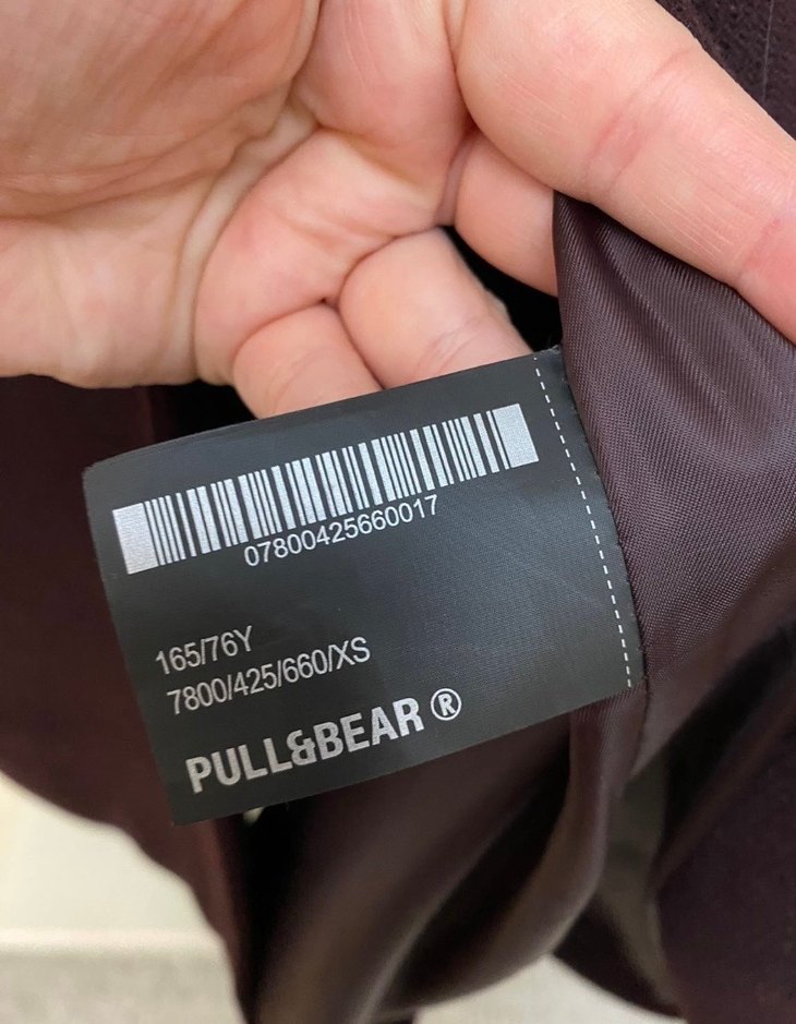 Etiketli Pull&bear Bordo Kaban - Görsel 3