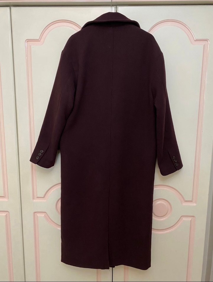 Etiketli Pull&bear Bordo Kaban - Görsel 4