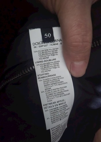 DOLCE&GABBANA Siyah Erkek Mont - Görsel 5