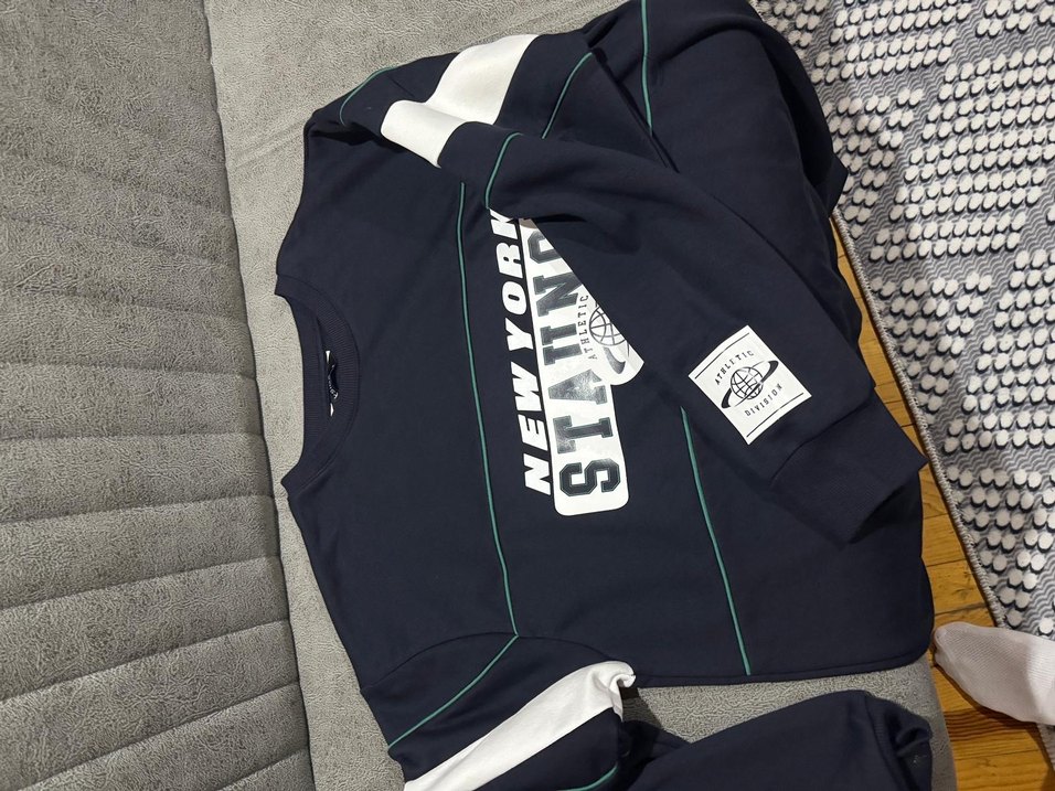 Gri Baskılı Erkek Sweatshirt - Görsel 2