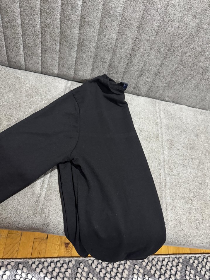 Siyah Baskılı Uzun Kollu Sweatshirt - Görsel 2