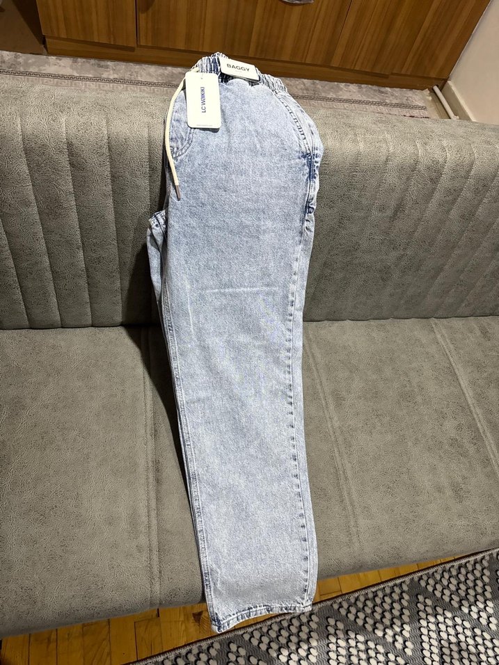 Gri Baggy erkek pantolon - Görsel 2