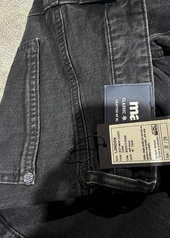 Sıfır ürün siyah kot pantolon MAVİ - Görsel 2