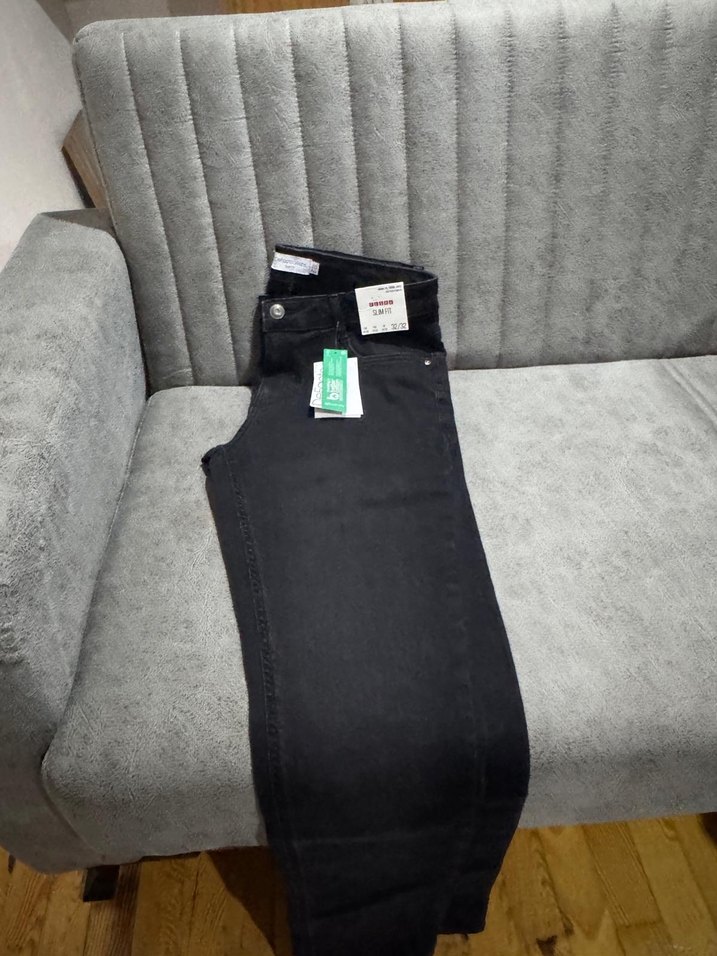 Erkek siyah kot pantolon - Görsel 2