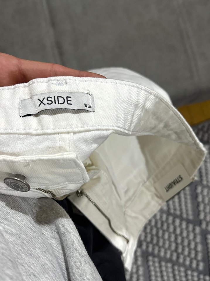 XSIDE Beyaz Midi Kumaş Pantolon - Görsel 2