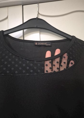 Siyah Kısa Kollu Kadın elbise - Görsel 2