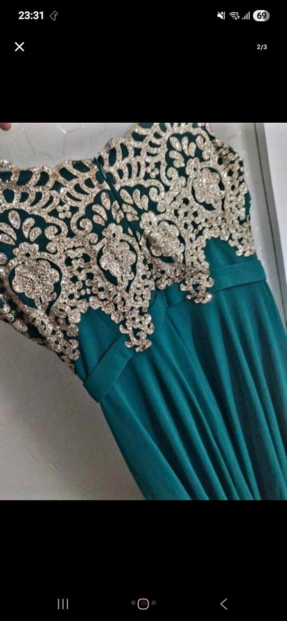 Yeşil Abiye Elbise - Görsel 2