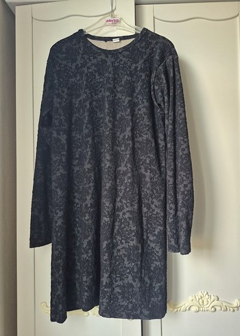 Siyah elbise tunik - Görsel 2