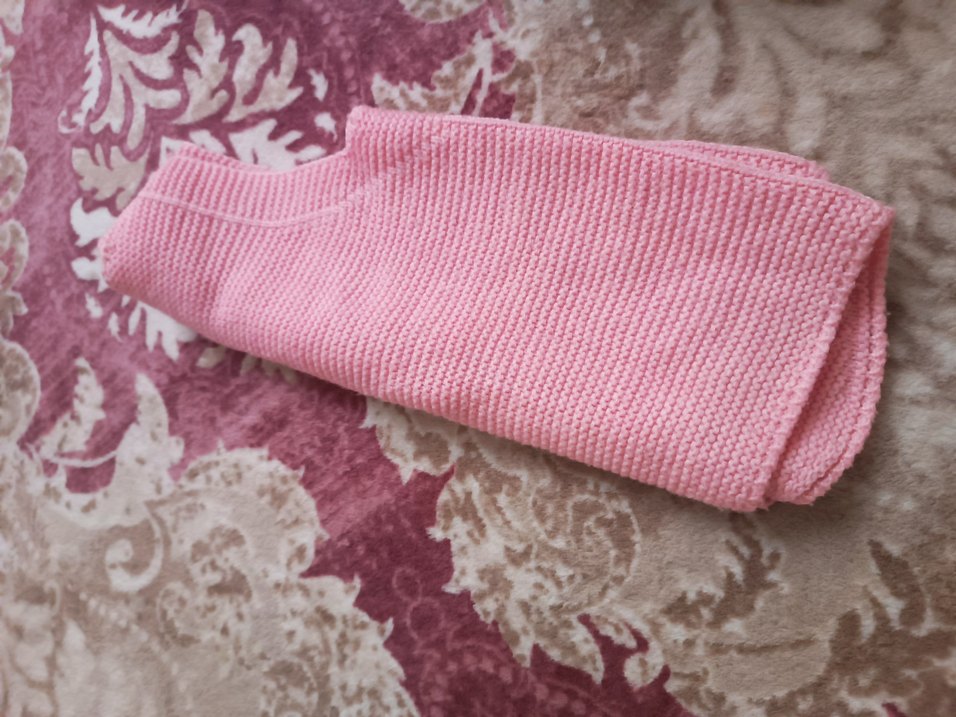 Kız Çocuk Düğmeli Pembe Örgü Yelek - Görsel 4