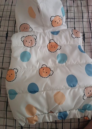 Çocuk Kapüşonlu Fermuarlı Yelek - Görsel 3