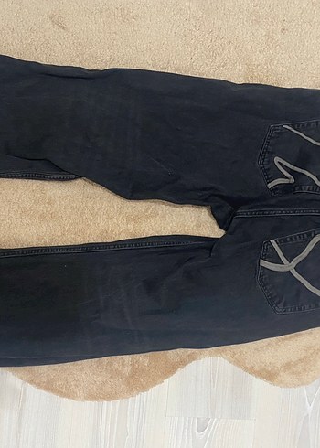 Erkek Kahverengi Bol Kesim Midi Denim Jean - Görsel 2