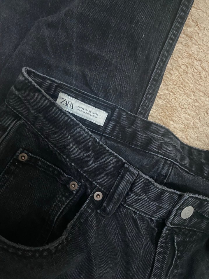 Erkek Kahverengi Bol Kesim Midi Denim Jean - Görsel 3