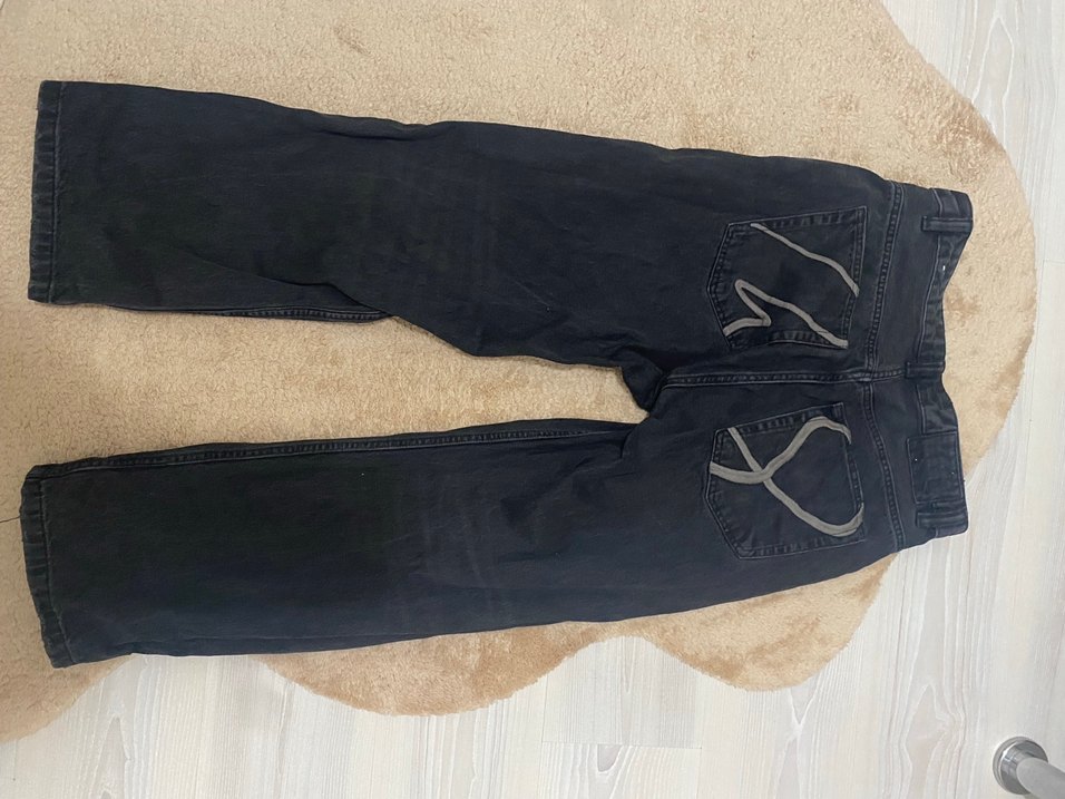 Erkek Kahverengi Bol Kesim Midi Denim Jean - Görsel 2