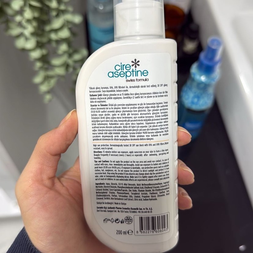 Cire Aseptine Güneş Koruyucu Losyon SPF 30 - Görsel 2