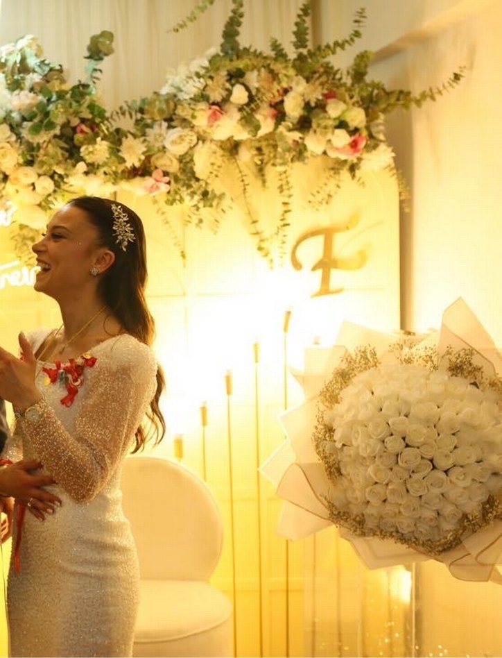 Beyaz Parlak Taşlı Metal Saç Aksesuarı - Görsel 4