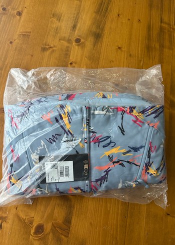 Kız Çocuk Mavi Kapüşonlu Fermuarlı Mont - Görsel 2